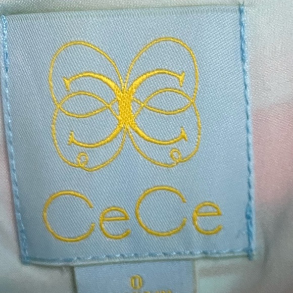 CeCe l Cynthia Steffe Claiborne Striped Rainbow Pleated Clearwater Aline Dress 0 - Picture 13 of 13